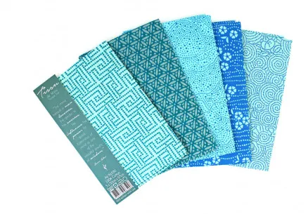 Tissu de Marie Fat Quarter Turkis 50x57cm - 5 stk